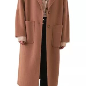 Marine Layer Colette Coat | Camel Wool Blend | Oversized Fit (Fits Large)
